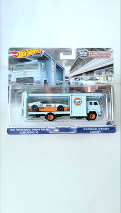 HOT WHEELS TEAM TRANSPORT DE TOMASO PANTERA GRUPPO 4 & SECOND STORY LORRY