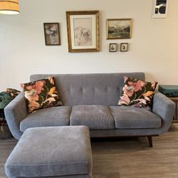 Brand New MCM Couch With Ottoman!!