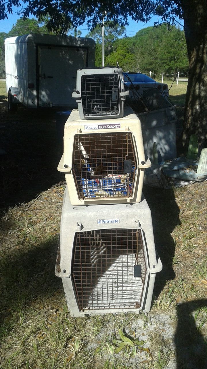 DOG CRATES :SM.,MED. (LARGE sold)