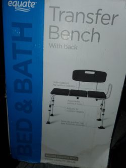Equate Tranfer Bench With Back