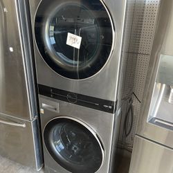 Lg Stackable Washer And Dryer Set 