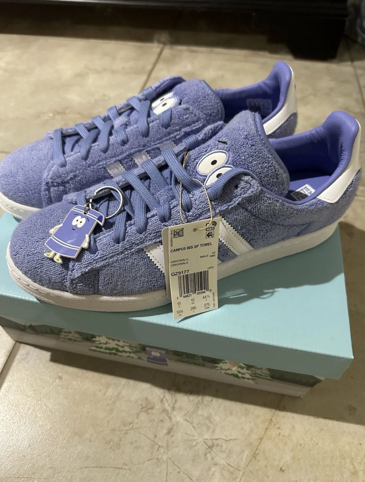 Size 10.5 - adidas Campus 80 x South Park Low Towelie
