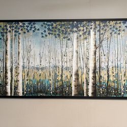Wall Art Framed Forest Landscape Painting