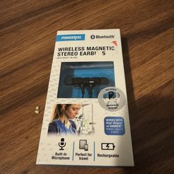 Brand New In Package Powerxcel Wireless Magnetic Stereo Earbuds Bluetooth Rechargeable. New