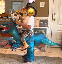 Inflatable T-Rex Ride-On Dinosaur Costume