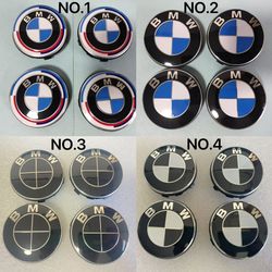 Floating BMW Level Alloy Wheel Centre Caps 68mm or 56mm  Set of 4