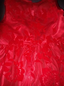 -Beautiful Girl's Red Dress