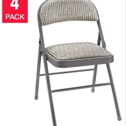 Meco Upholstered Folding Chair, 4-pack

