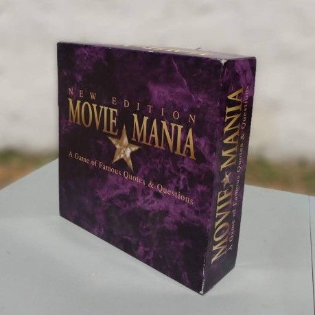 MOVIE MANIA Board 1996 ~ Movie Quotes Trivia • Vintage Board, Game, Collectible, Hobbies, Toys, Party Games, Classic Games, Memorabilia, Toy's Game