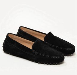 M.Gemi The Felize black suede driving loafer moccasin 36.5 