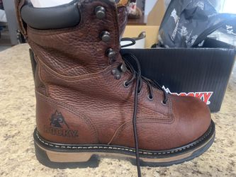 Rocky Steel Toe Boots I Have 2 pairs Of Them Sizes 8 1/2  For One Pair The Other Pair Is 8 