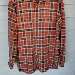 L.L. Bean Chamois Traditional Fit Plaid Shirt Medium
