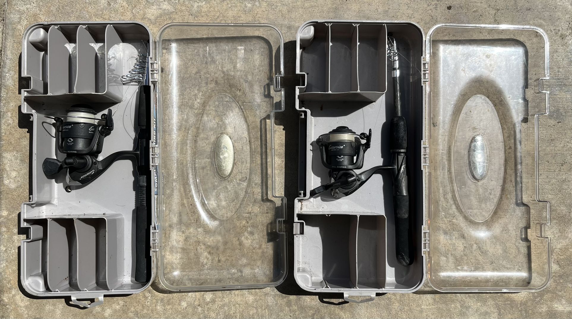 Two Shakespeare Travel Mate Telescopic Rod Kits