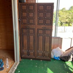 Metal Vintage Storage Closet 