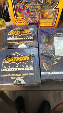 I have two Batman at archive trading card boxes