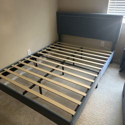 Queen Frame And Queen Sealy Mattress 