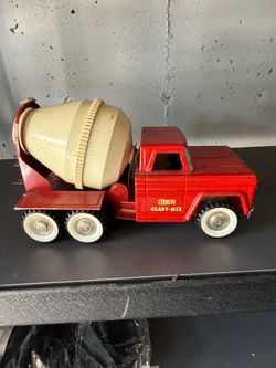 Vintage Structo Ready-Mix Cement Mixer Truck • Pressed Steel • Made in USA