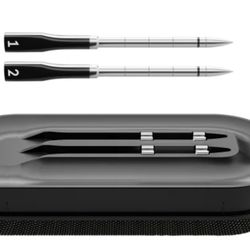 CHEF iQ Sense Smart Wireless Meat Thermometer with 2 Ultra-Thin Probes, Unlimited Range Bluetooth Meat Thermometer, Digital Food Thermometer for Remot