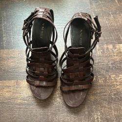 Women Nine West Brown Heels Size 10