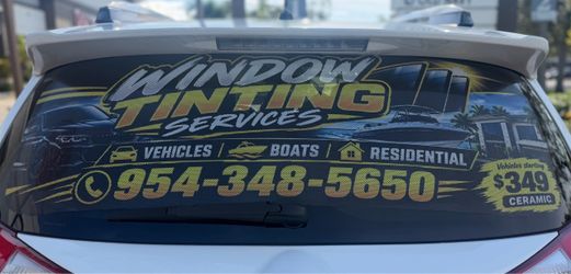 Advertise rear window