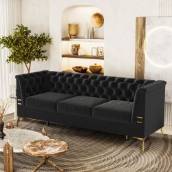 Couch black and gold