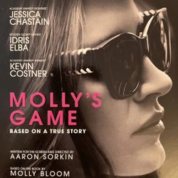 MOLLY’S GAME (Blu-Ray + DVD-2017) Kevin Costner + IDRIS Elba + Jessica Chastain!