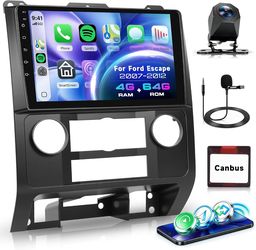 4G+64G Android 15 Car Stereo for Ford Escape/Kuga/Mazda Tribute 2007-2012