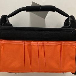 BRAND NEW IN BAG Torelli Collapsible Tool  Bag Black and orange 12.5 inch l x 6 inch w x 13 inch
