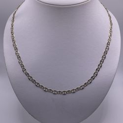 Yellow Gold Diamond Cut Mariner Link Chain