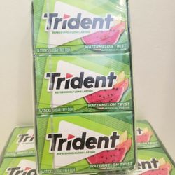 Trident Watermelon Twist Sugar-Free Chewing Gum Box of 12 packs

