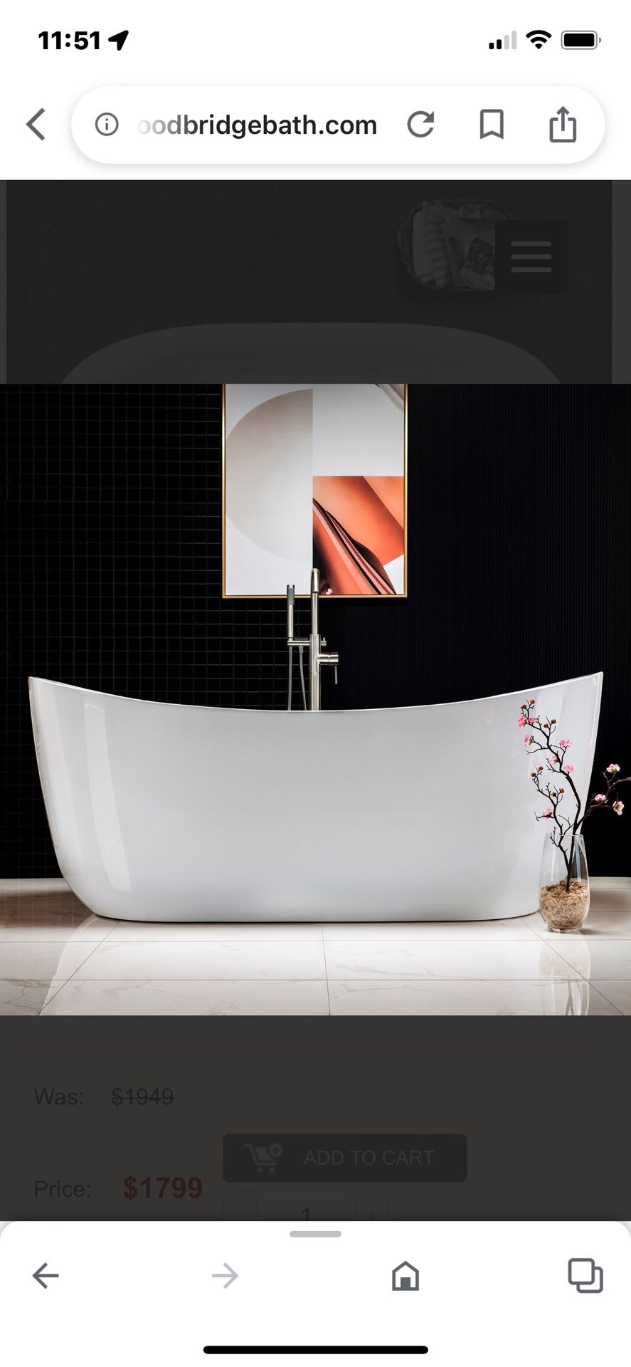 Freestanding Jetted Bathtub