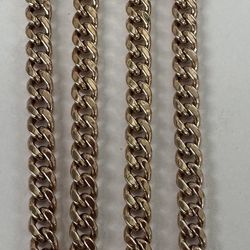 Cuban Link 10K Rose Gold Chain-16” Long