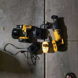 18 Volt Dewalt Drill And Sawzall 
