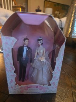 Barbie and Ken Wedding Day Ornament Set