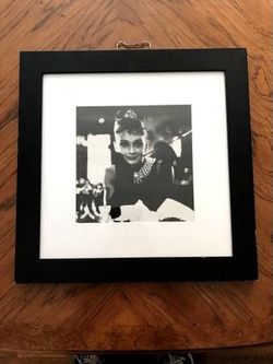 Breakfast at Tiffany’s Print with Matting in Beautiful Black Wood 20” X 20” X 1” Frame