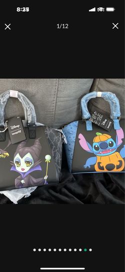 DISNEY-Stitch-Haunted Mansion -Frankenstein Loungefly Satchel Bags $60 EACH firm
