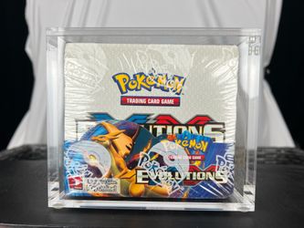 XY Evolutions factory sealed Booster Box with Acrylic Case