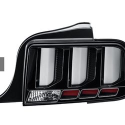 Sequential Tail Lights for 2005-2009 Ford Mustang Black Smoked LED Tube Signal Brake Lamps, Left + Right