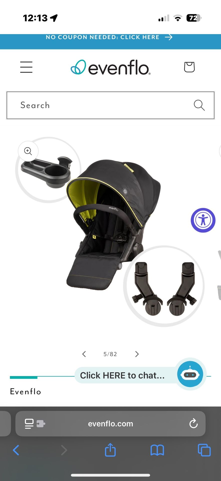 PIVOT XPLORE TODDLER SECOND STROLLER SEAT