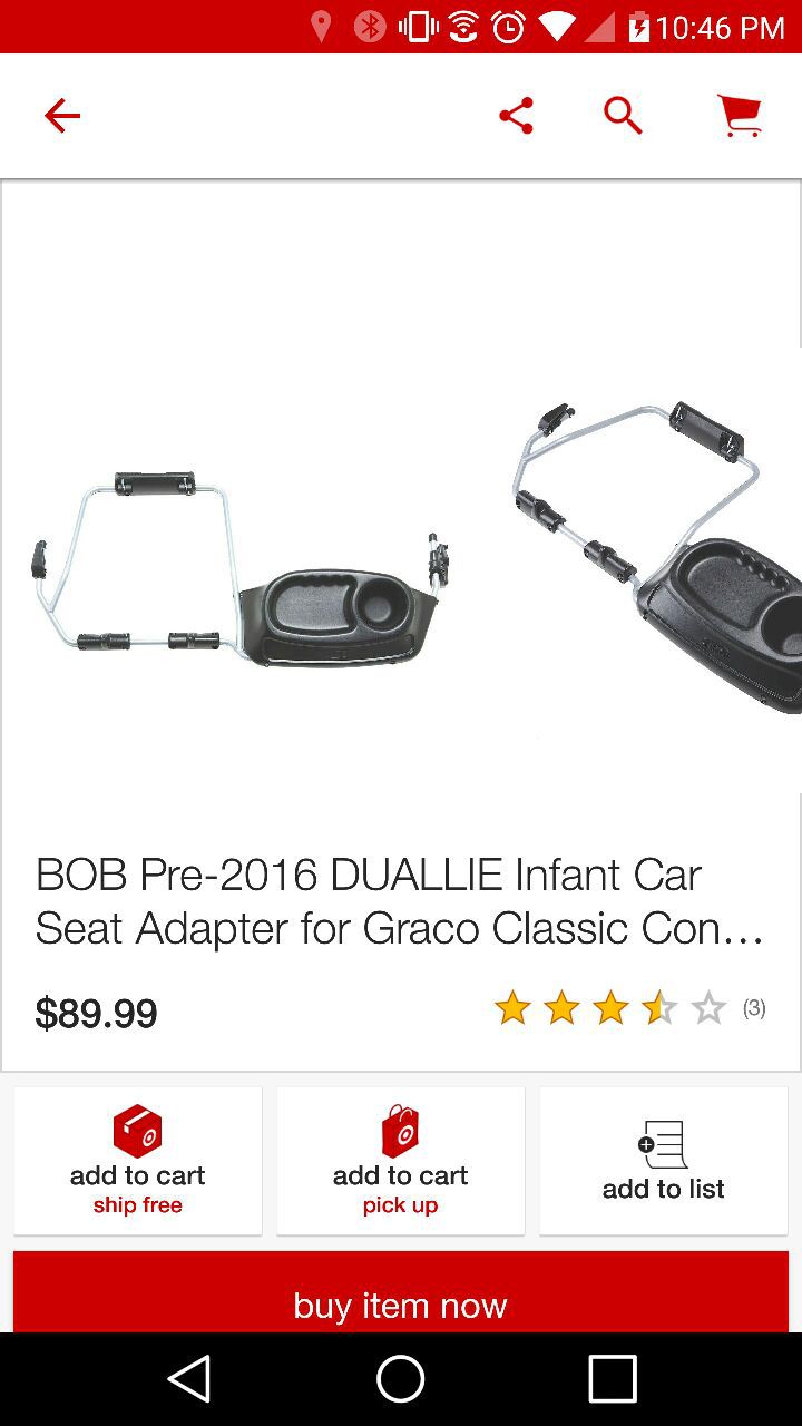 Bob duallie car seat adapter for Sale in New Lenox, IL OfferUp