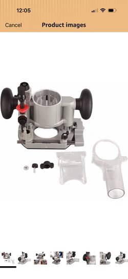 Compact Router Plunge Base Wood Router Base Double Handle Router Fixed Base Compact Router Plunge Base Kit Double Handle Trimming Machine Cover Transp