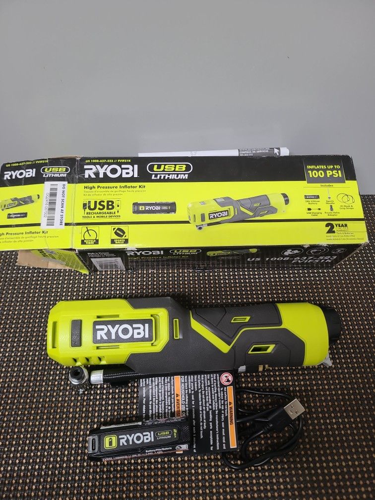 Ryobi USB Portable Inflator