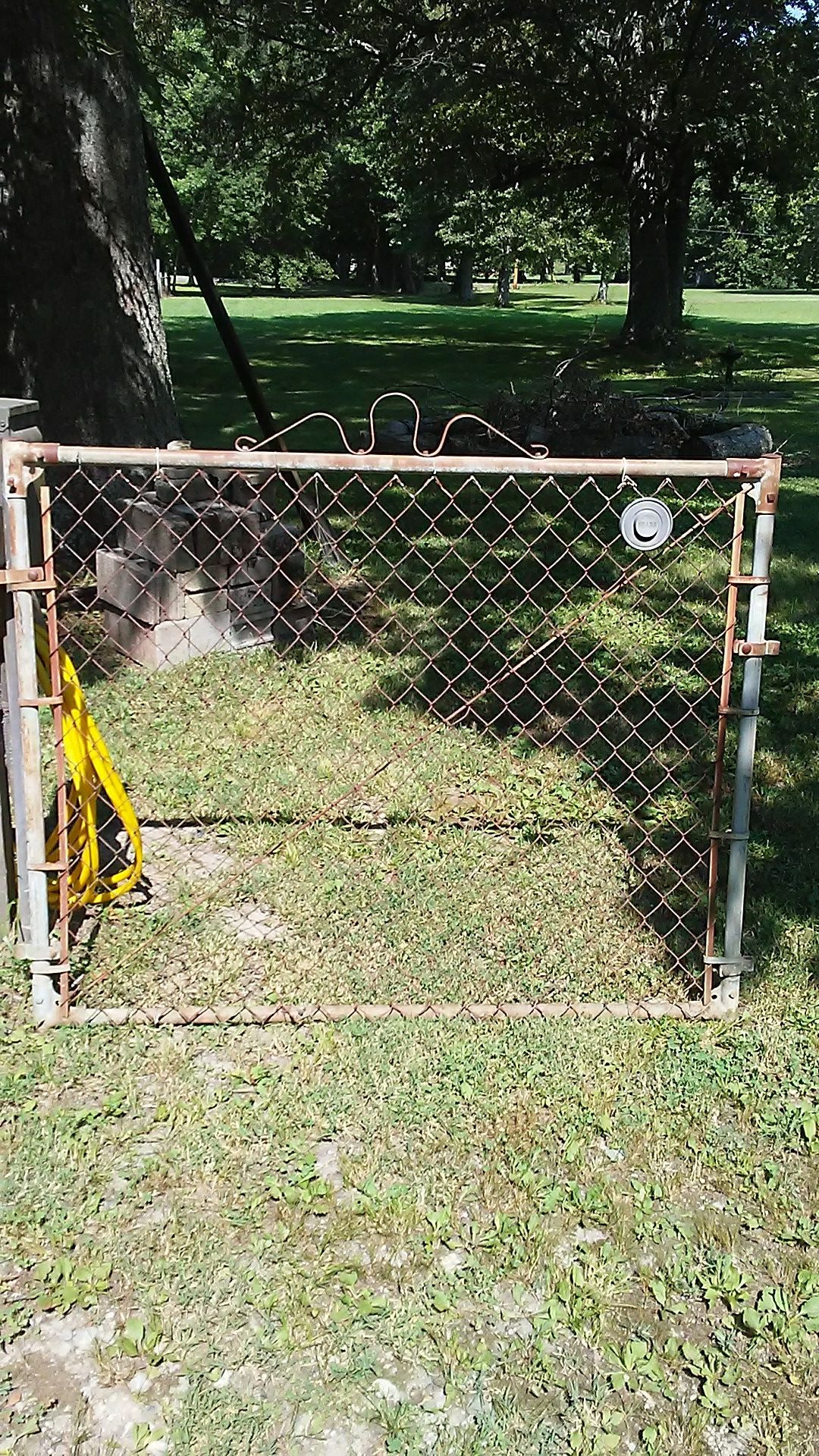 Sears chain link fence gate.