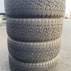 (4) Goodyear 275/65LT20 Wrangler Load E tires ~ good tread ~ chevy Gm dodge 2500 ~ Ford f250  