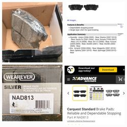 NEW rear brake pads - Wearever   NAD813 - Holmdel NJ 