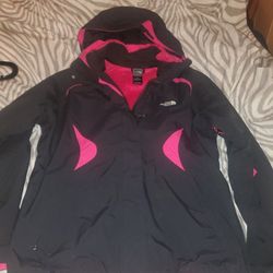 North Face With Fleece Sweater In Side.