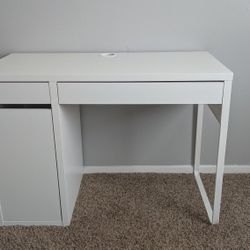 White IKEA Desk