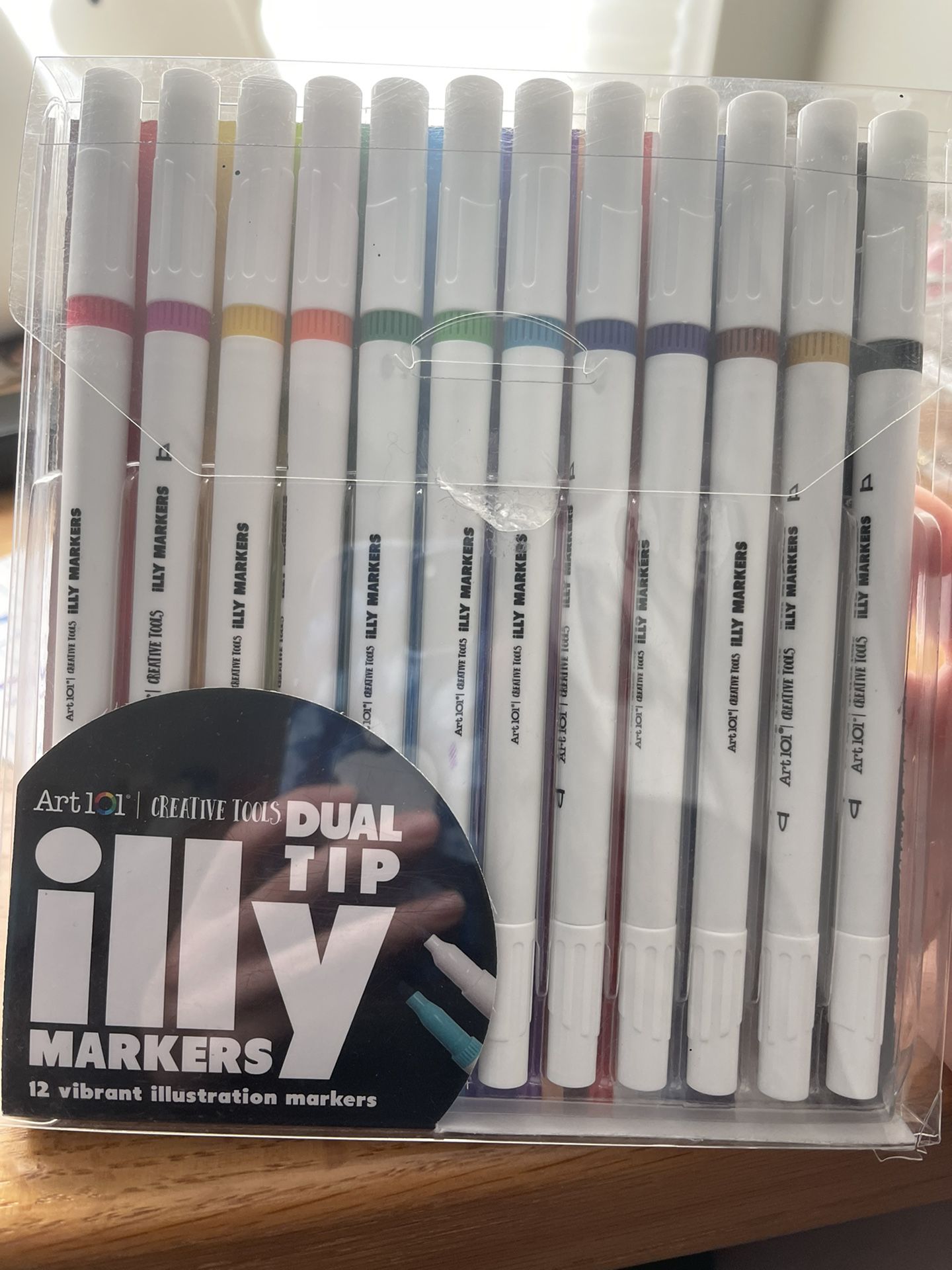 12 illy Dual Tip Markers 