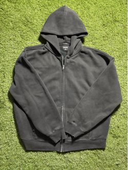RSQ Oversized Full Zip Hoodie – Black – Size Large