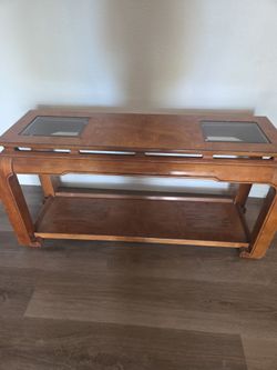 Table for plants, pictures or behind couch!